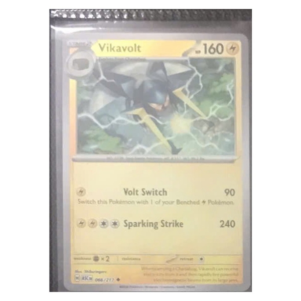 Thẻ hình Pokemon Vikavolt 066/217 - Lá bài lẻ Ascended Heroes Uncommon Quick Ball Holo tiếng Anh chính hãng