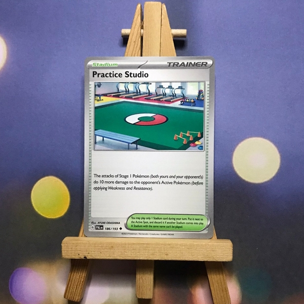 Thẻ hình Pokemon Practice Studio 186/193 - Lá bài Scarlet & Violet: Paldea Evolved Uncommon tiếng Anh chính hãng ảnh 3
