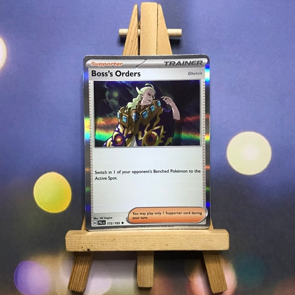 Thẻ hình Pokemon Boss's Orders 172/193 - Lá bài lẻ Paldea Evolved Reverse Holo Rare Theme Deck Exclusive tiếng Anh chính hãng ảnh 6
