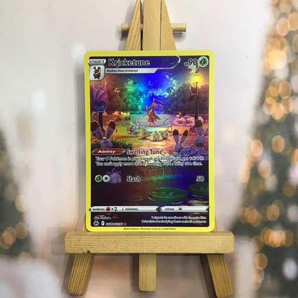 Thẻ hình Pokemon Kricketune GG02/GG70 - Lá bài lẻ Holo Rare tiếng Anh chính hãng ảnh 2