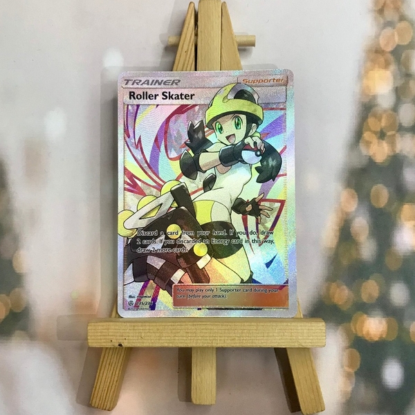 Thẻ hình Pokemon Roller Skater 235/236 - Lá bài lẻ Full Art Ultra Rare tiếng Anh chính hãng ảnh 3