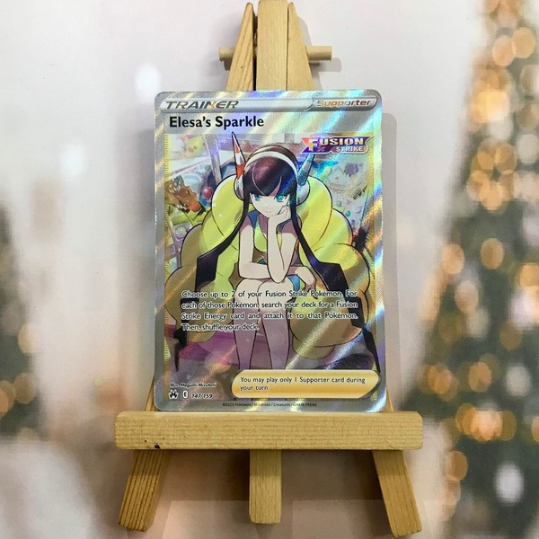 Thẻ hình Pokemon Elesa's Sparkle 147/159 - Lá bài lẻ Crown Zenith Full Art Ultra Rare tiếng Anh chính hãng ảnh 2