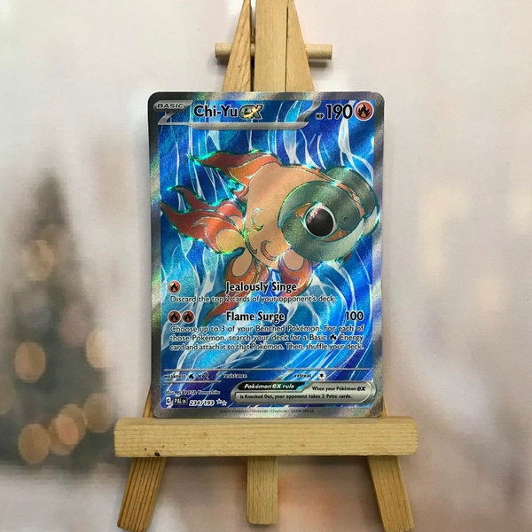 Thẻ hình Pokemon Chi-Yu ex - 234/193 - Lá bài lẻ Paldea Evolved Full Art Secret Rare tiếng Anh chính hãng ảnh 3