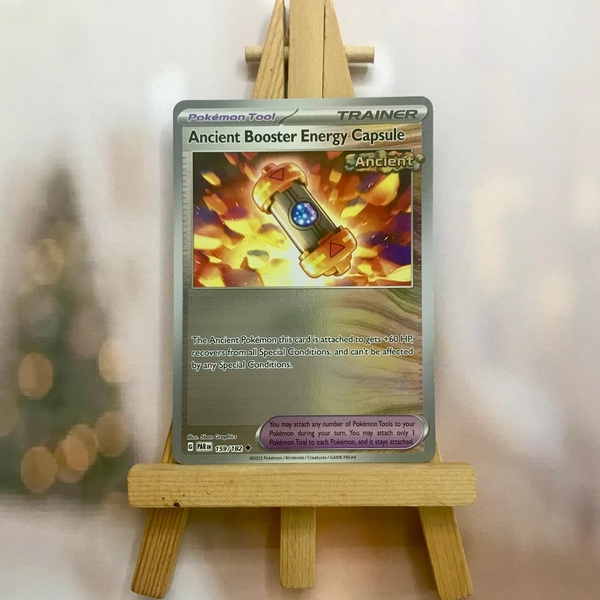 Thẻ hình Pokemon Ancient Booster Energy Capsule 159/182 - Lá bài lẻ Paradox Rift Uncommon Reverse Holo tiếng Anh chính hãng ảnh 5