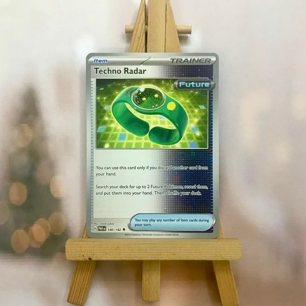 Thẻ hình Pokemon Techno Radar 180/182 - Lá bài lẻ Paradox Rift Uncommon Reverse Holo tiếng Anh chính hãng ảnh 5