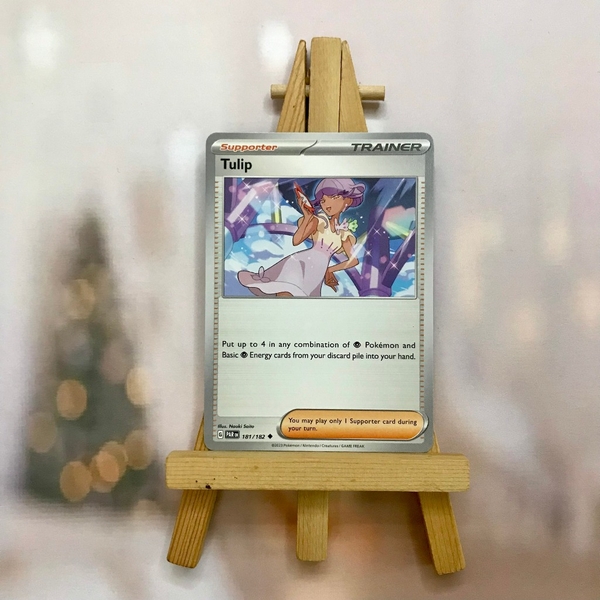 Thẻ hình Pokemon Tulip 181/182 - Lá bài lẻ Paradox Rift Uncommon Reverse Holo tiếng Anh chính hãng