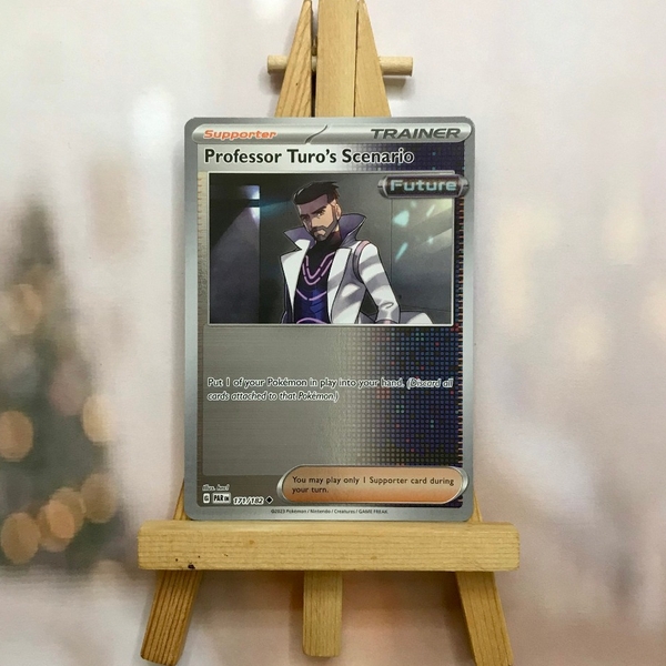 Thẻ hình Pokemon Professor Turo's Scenario 171/182 - Lá bài SVE Paradox Rift Uncommon Reverse Holo tiếng Anh chính hãng ảnh 5