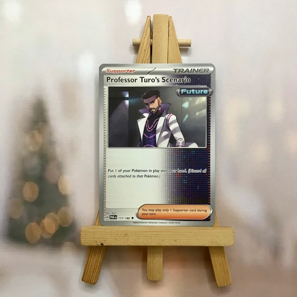 Thẻ hình Pokemon Professor Turo's Scenario 171/182 - Lá bài SVE Paradox Rift Uncommon Reverse Holo tiếng Anh chính hãng