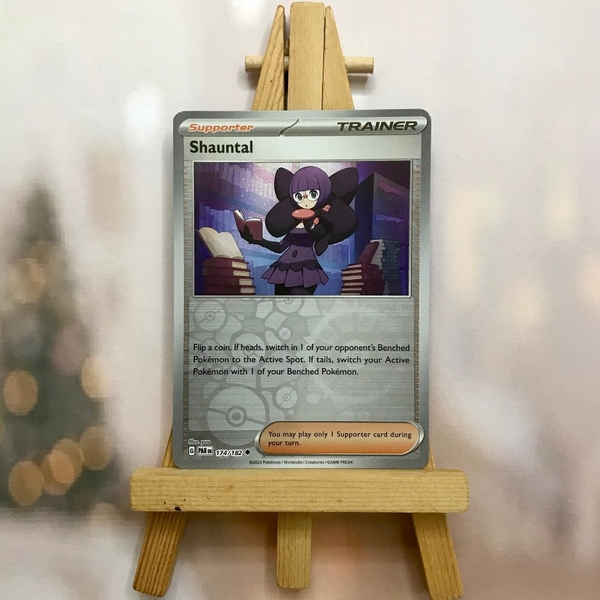 Thẻ hình Pokemon Shauntal 174/182 - Lá bài lẻ Paradox Rift Uncommon Reverse Holo tiếng Anh chính hãng ảnh 2