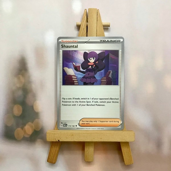 Thẻ hình Pokemon Shauntal 174/182 - Lá bài lẻ Paradox Rift Uncommon Reverse Holo tiếng Anh chính hãng