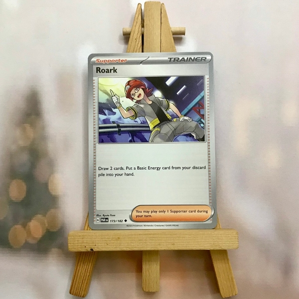 Thẻ hình Pokemon Roark 173/182 - Lá bài lẻ Paradox Rift Common Reverse Holo tiếng Anh chính hãng ảnh 4