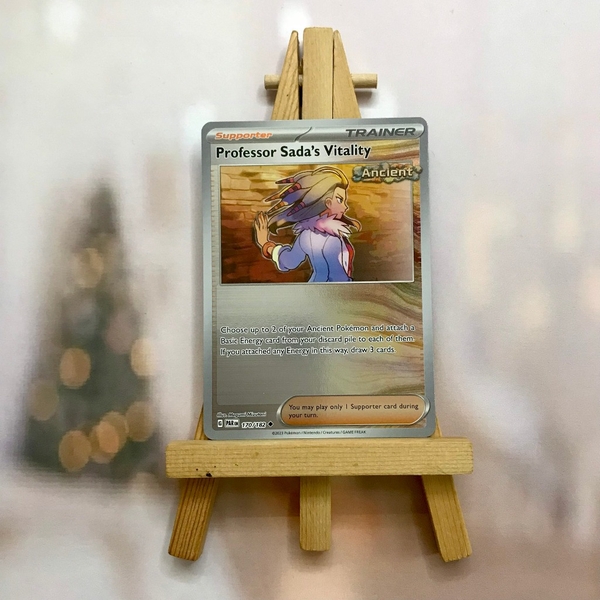 Thẻ hình Pokemon Professor Sada's Vitality 170/182 - Lá bài SVE Paradox Rift Common Reverse Holo tiếng Anh chính hãng ảnh 3