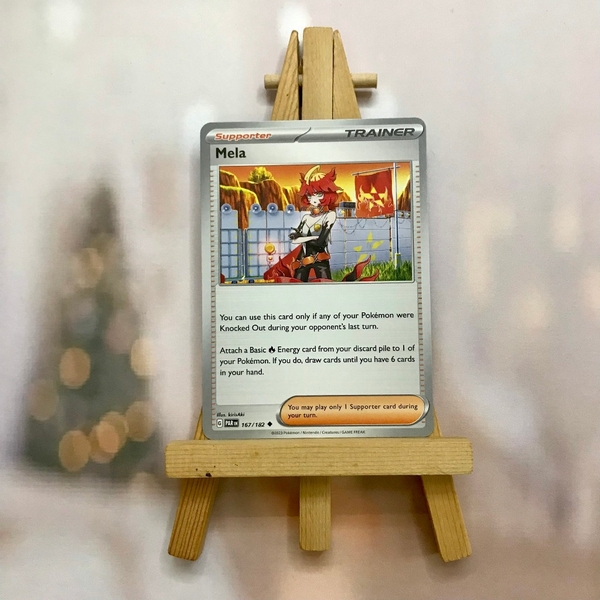 Thẻ hình Pokemon Mela 167/182 - Lá bài lẻ Paradox Rift Common Reverse Holo tiếng Anh chính hãng