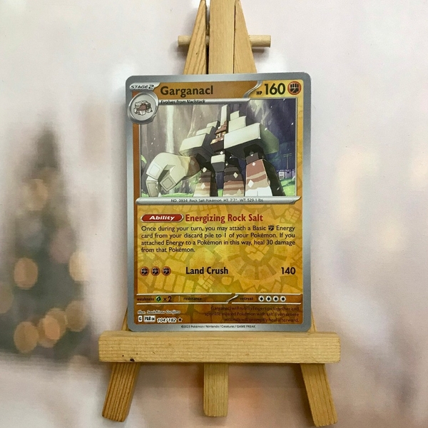 Thẻ hình Pokemon Garganacl 104/182 - Lá bài lẻ Paradox Rift Holo Rare Reverse Holo tiếng Anh chính hãng ảnh 2