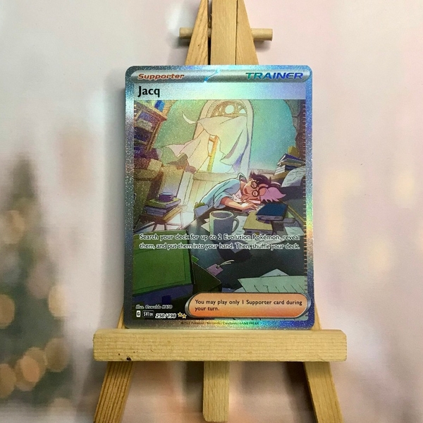 Thẻ hình Pokemon Jacq 250/198 - Lá bài lẻ Scarlet & Violet Base Set Special Illustration Rare tiếng Anh chính hãng ảnh 2