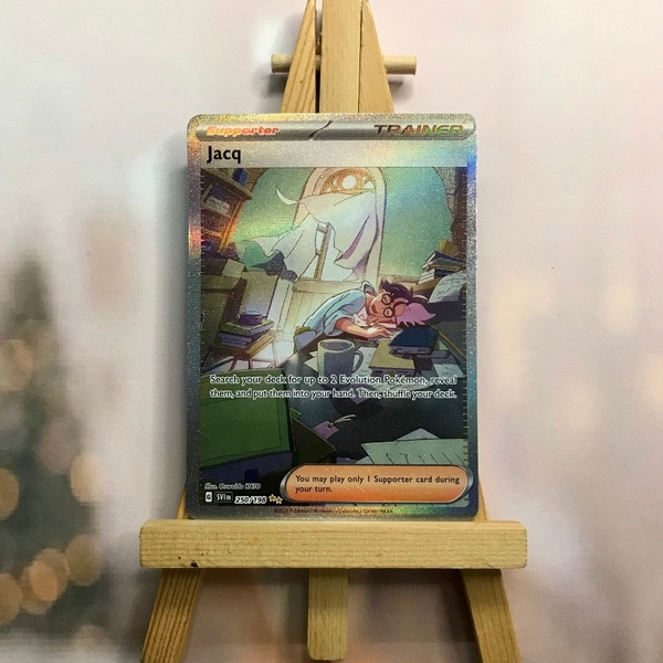 Thẻ hình Pokemon Jacq 250/198 - Lá bài lẻ Scarlet & Violet Base Set Special Illustration Rare tiếng Anh chính hãng ảnh 3