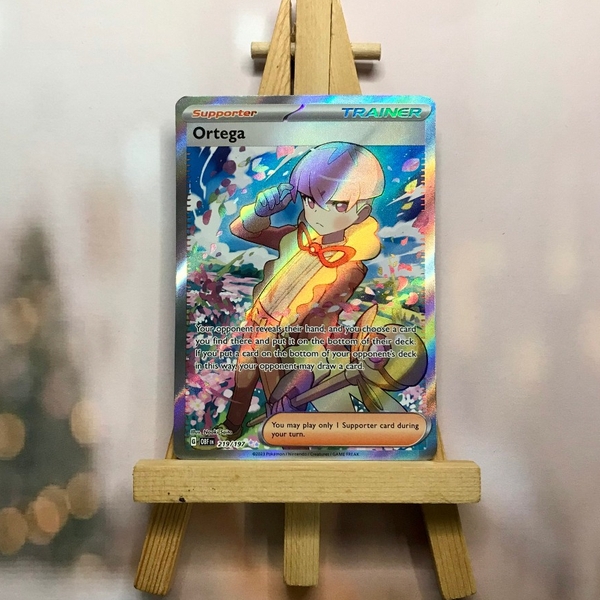 Thẻ hình Pokemon Ortega 219/197 - Lá bài lẻ Obsidian Flames Full Art Secret Rare tiếng Anh chính hãng ảnh 3