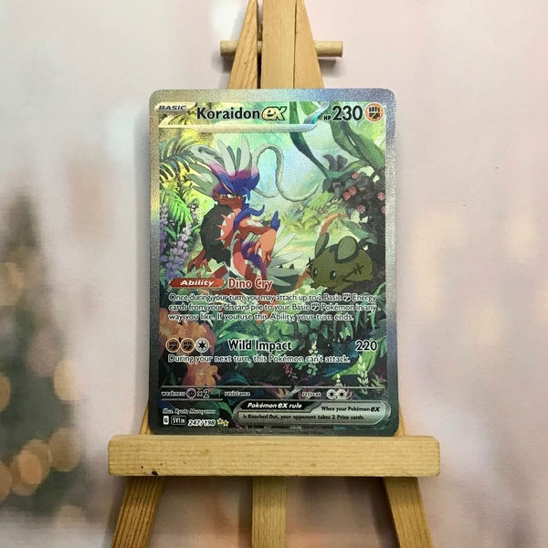 Thẻ hình Pokemon Koraidon ex 247/198 - Lá bài lẻ Scarlet & Violet Base Set Special Illustration Rare tiếng Anh chính hãng ảnh 3