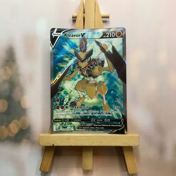Thẻ hình Pokemon Kleavor V SWSH248 - Lá bài lẻ Sword & Shield Promo tiếng Anh chính hãng ảnh 2