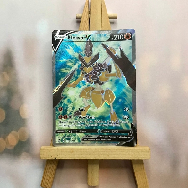 Thẻ hình Pokemon Kleavor V SWSH248 - Lá bài lẻ Sword & Shield Promo tiếng Anh chính hãng ảnh 3