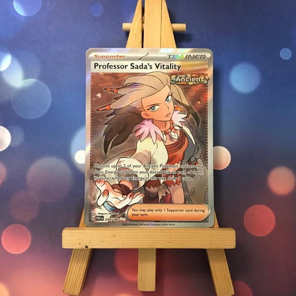 Thẻ hình Pokemon Professor Sada's Vitality 239/182 - Lá bài lẻ Paradox Rift Full Art Secret Rare tiếng Anh chính hãng