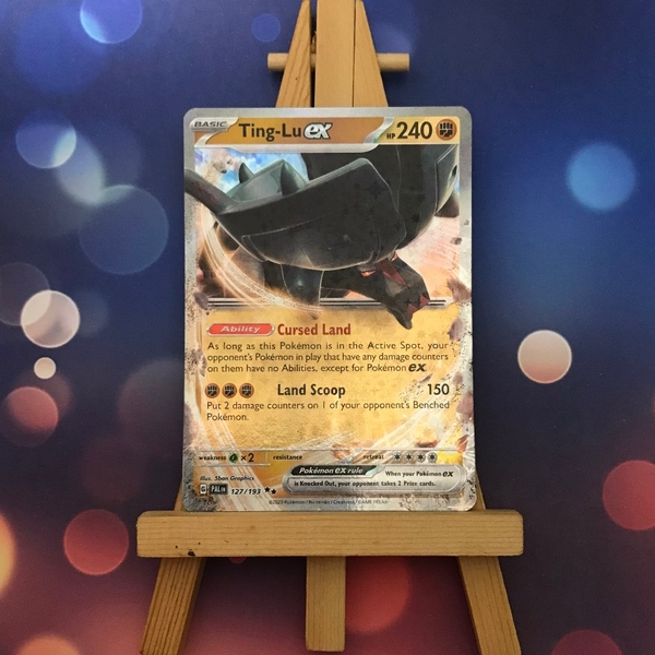 Thẻ hình Pokemon Ting-Lu ex 127/193 - Lá bài Scarlet & Violet: Paldea Evolved Ultra Rare tiếng Anh chính hãng ảnh 4