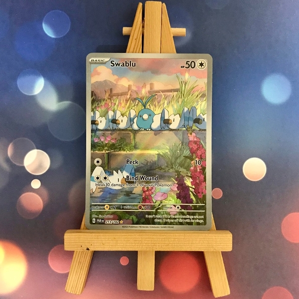 Thẻ hình Pokemon Swablu 213/182 - Lá bài lẻ Paradox Rift Illustration Rare tiếng Anh chính hãng ảnh 2