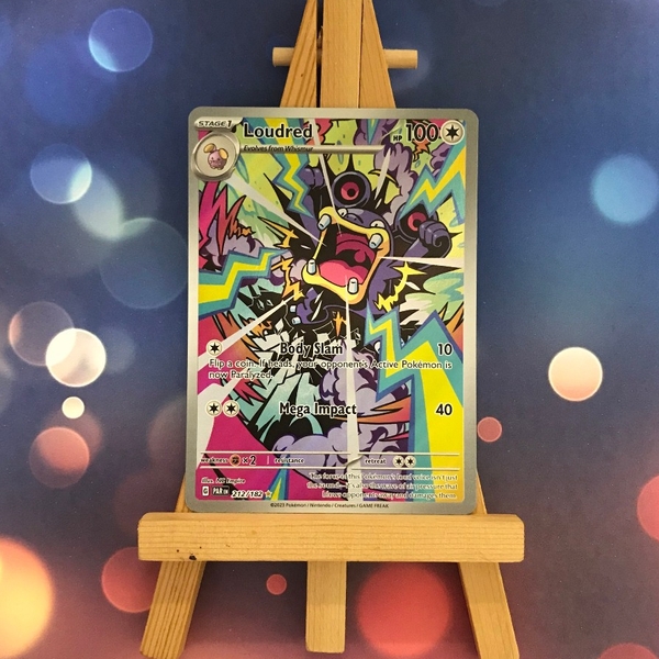 Thẻ hình Pokemon Loudred 212/182 - Lá bài lẻ Paradox Rift Illustration Rare tiếng Anh chính hãng ảnh 3