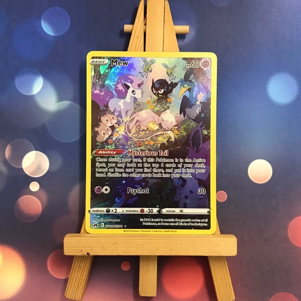 Thẻ hình Pokemon Mew GG10/GG70 - Lá bài lẻ Holo Rare tiếng Anh chính hãng ảnh 4