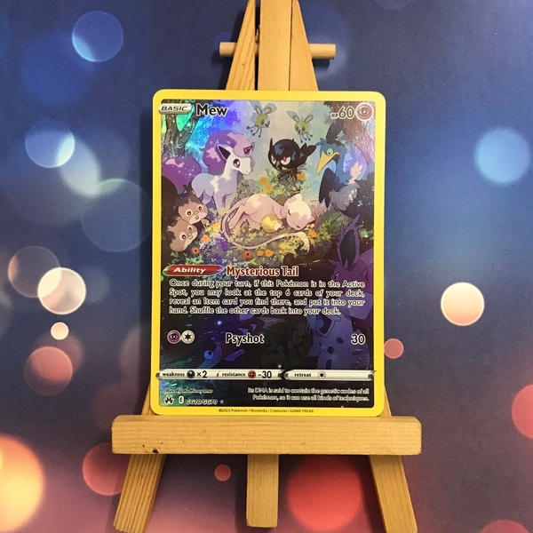Thẻ hình Pokemon Mew GG10/GG70 - Lá bài lẻ Holo Rare tiếng Anh chính hãng ảnh 3
