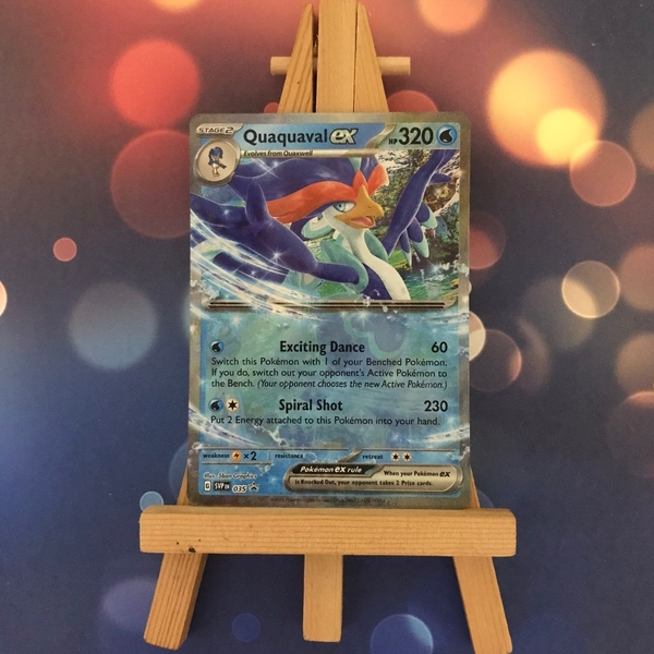 Thẻ hình Pokemon Quaquaval ex SVP035 - Lá bài lẻ Promo tiếng Anh chính hãng ảnh 3