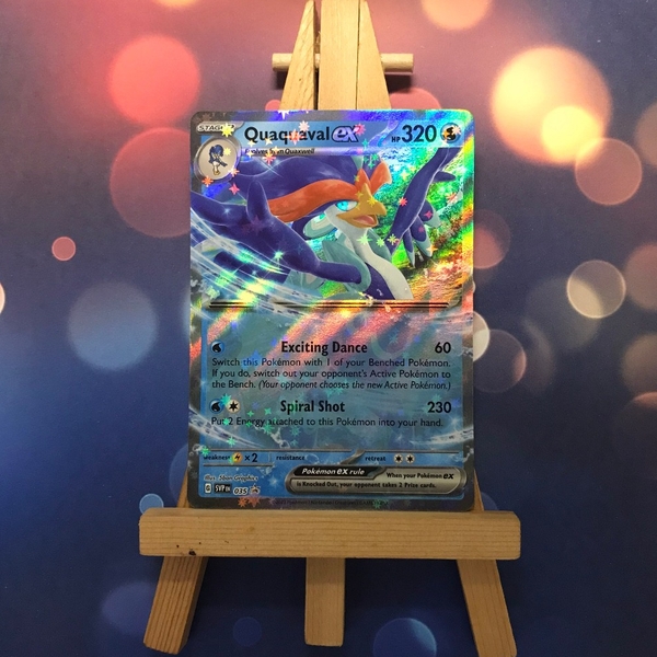 Thẻ hình Pokemon Quaquaval ex SVP035 - Lá bài lẻ Promo tiếng Anh chính hãng ảnh 4