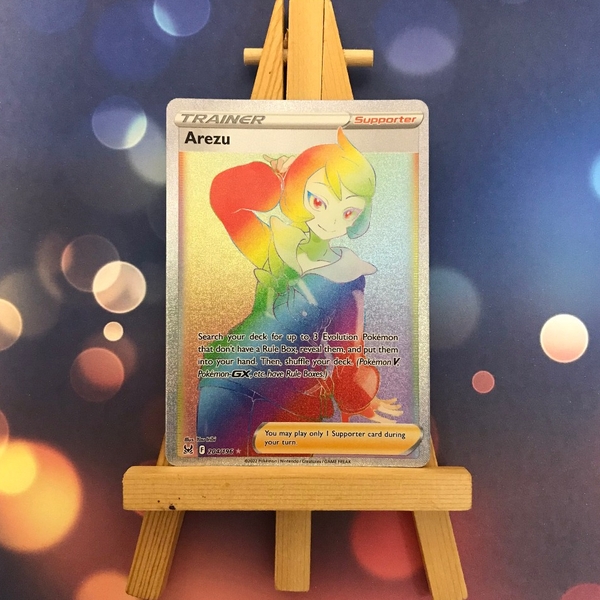 Thẻ hình Pokemon Arezu 204/196 - Lá bài lẻ Lost Origin Hyper Rare tiếng Anh chính hãng ảnh 2