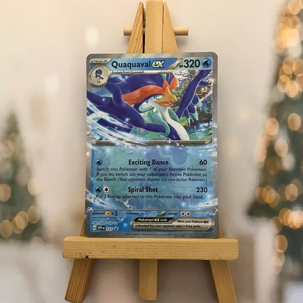 Thẻ hình Pokemon Quaquaval ex SVP035 - Lá bài lẻ Promo tiếng Anh chính hãng