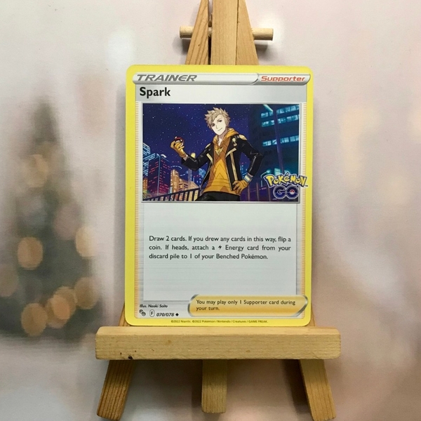 Thẻ hình Pokemon Spark 070/078 - Lá bài lẻ Pokemon GO Uncommon Reverse Holo tiếng Anh chính hãng