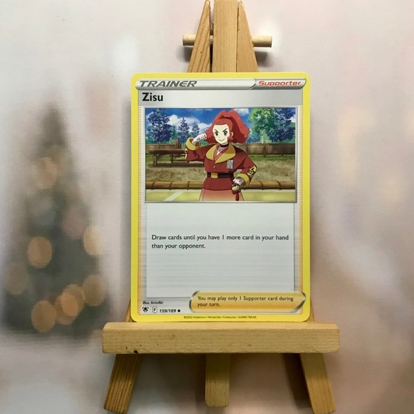 Thẻ hình Pokemon Zisu 159/189 - Lá bài lẻ Astral Radiance Uncommon Reverse Holo tiếng Anh chính hãng ảnh 3