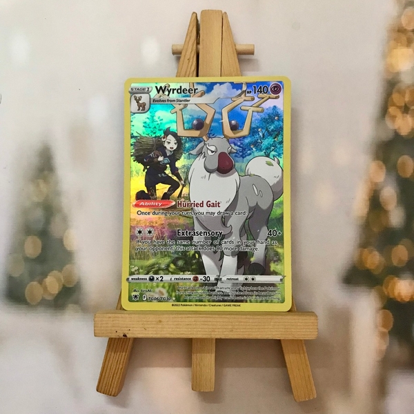 Thẻ hình Pokemon Wyrdeer TG06/TG30 - Lá bài lẻ Holo Rare tiếng Anh chính hãng ảnh 2
