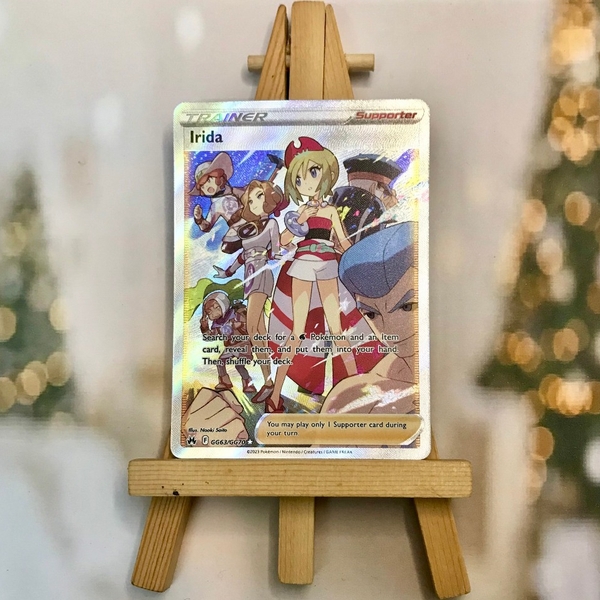 Thẻ hình Pokemon Irida GG63/GG70 - Lá bài lẻ Crown Zenith Full Art Ultra Rare tiếng Anh chính hãng ảnh 3