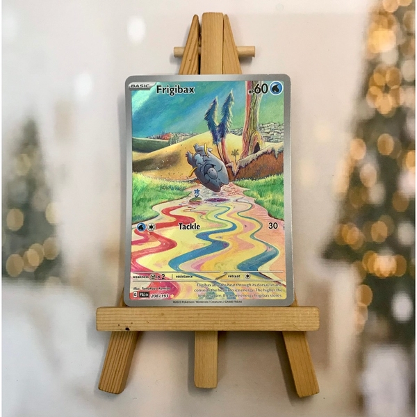 Thẻ hình Pokemon Frigibax 208/193 - Lá bài lẻ Paldea Evolved Illustration Rare tiếng Anh chính hãng ảnh 2