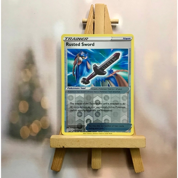 Thẻ hình Pokemon Rusted Sword 062/072 - Lá bài lẻ Shining Fates Reverse Holo tiếng Anh chính hãng