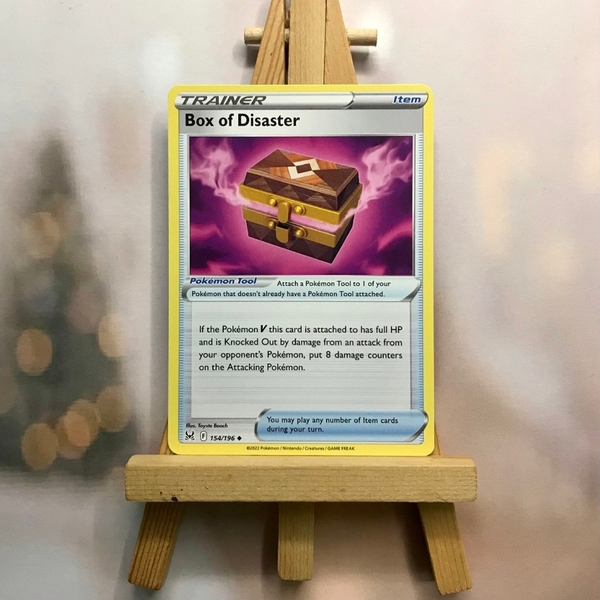 Thẻ hình Pokemon Box of Disaster 154/196 - Lá bài Lost Origin Uncommon Reverse Holo tiếng Anh chính hãng ảnh 3