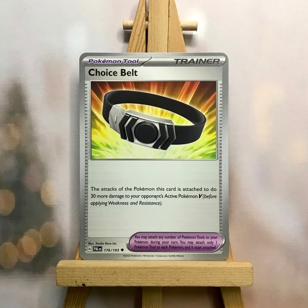 Thẻ hình Pokemon Choice Belt 176/193 - Lá bài lẻ Paldea Evolved Uncommon Reverse Holo tiếng Anh chính hãng