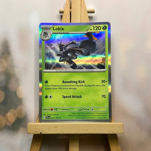 Thẻ hình Pokemon Lokix 021/193 - Lá bài lẻ Scarlet & Violet: Paldea Evolved Holo Rare tiếng Anh chính hãng ảnh 3