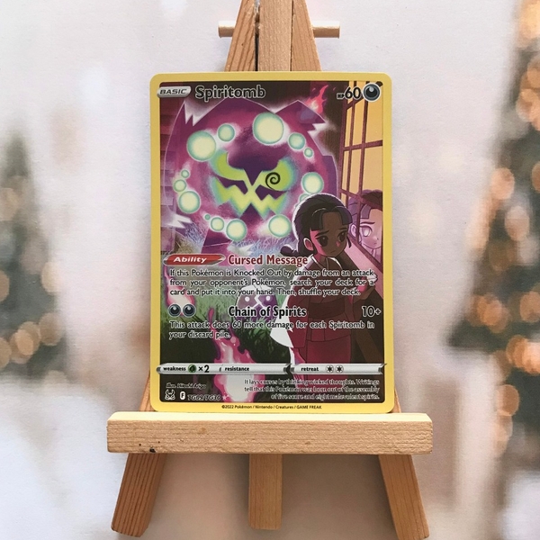 Thẻ hình Pokemon Spiritomb TG09/TG30 - Lá bài lẻ Holo Rare tiếng Anh chính hãng