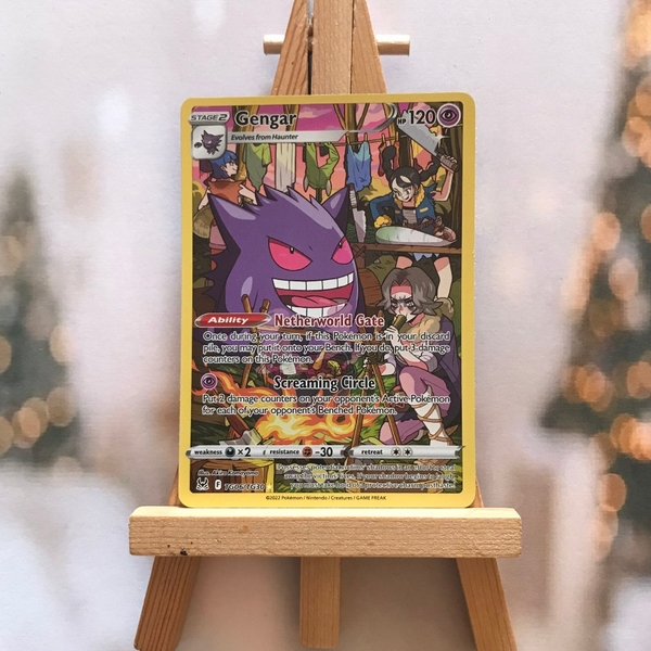 Thẻ hình Pokemon Gengar TG06/TG30 - Lá bài lẻ Sword & Shield: Lost Origin Holo Rare tiếng Anh chính hãng ảnh 2