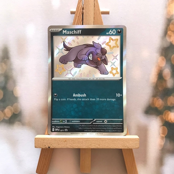 Thẻ hình Pokemon Maschiff SVP071 - Lá bài Scarlet & Violet Shiny Promo tiếng Anh chính hãng ảnh 2