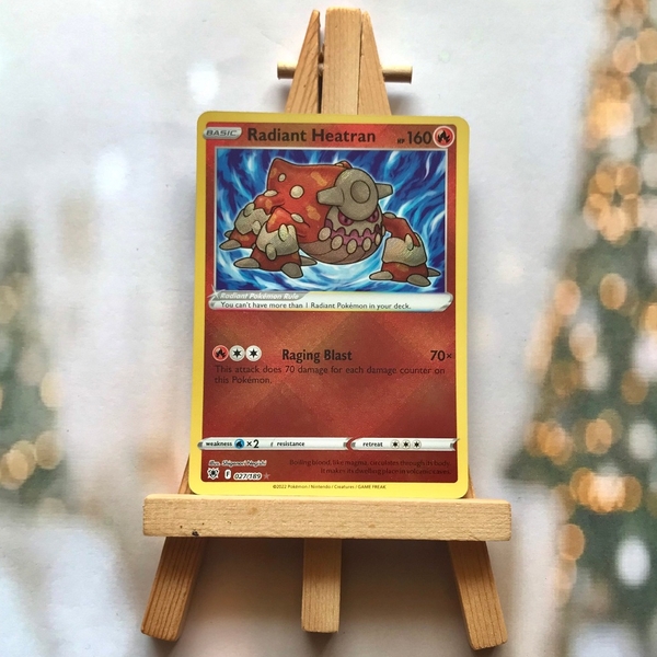 Thẻ hình Pokemon Radiant Heatran 027/189 - Lá bài Sword & Shield: Astral Radiance Radiant Rare tiếng Anh chính hãng