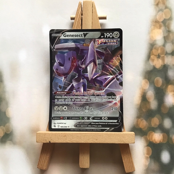 Thẻ hình Pokemon Genesect V 185/264 - Lá bài Fusion Strike Ultra Rare tiếng Anh chính hãng