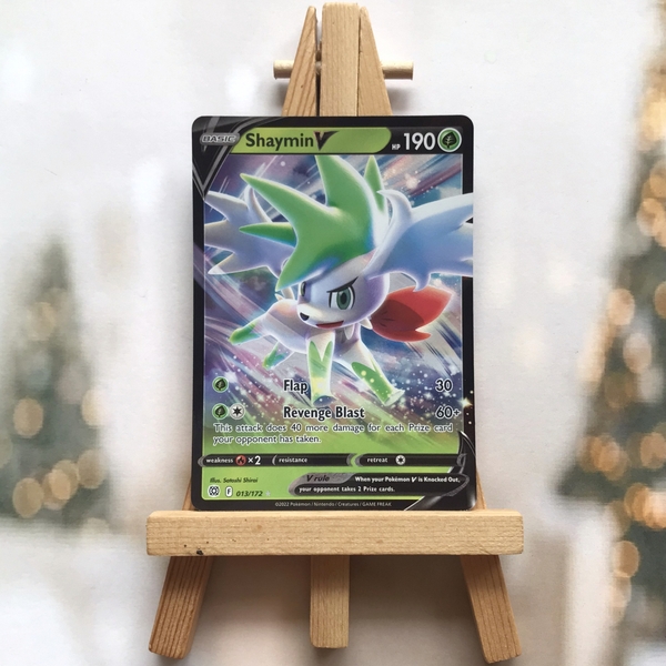Thẻ hình Pokemon Shaymin V 013/172 - Lá bài lẻ Brilliant Stars Ultra Rare tiếng Anh chính hãng