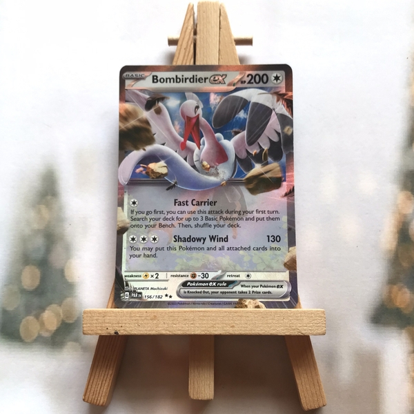 Thẻ hình Pokemon Bombirdier ex 156/182 - Lá bài Scarlet & Violet: Paradox Rift Ultra Rare tiếng Anh chính hãng
